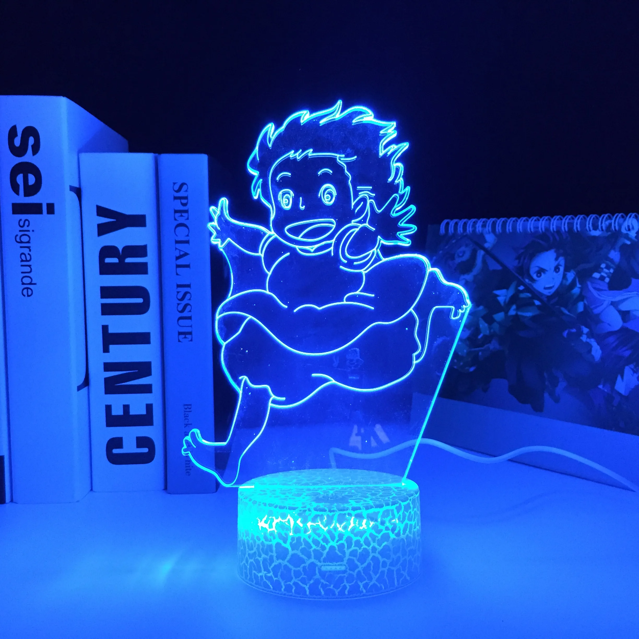 

Japan Anime Figure Mei 3D LED White Base Night Light Color Changing Kids Bedroom Decorative Girl Birthday Gift Desk Lamp