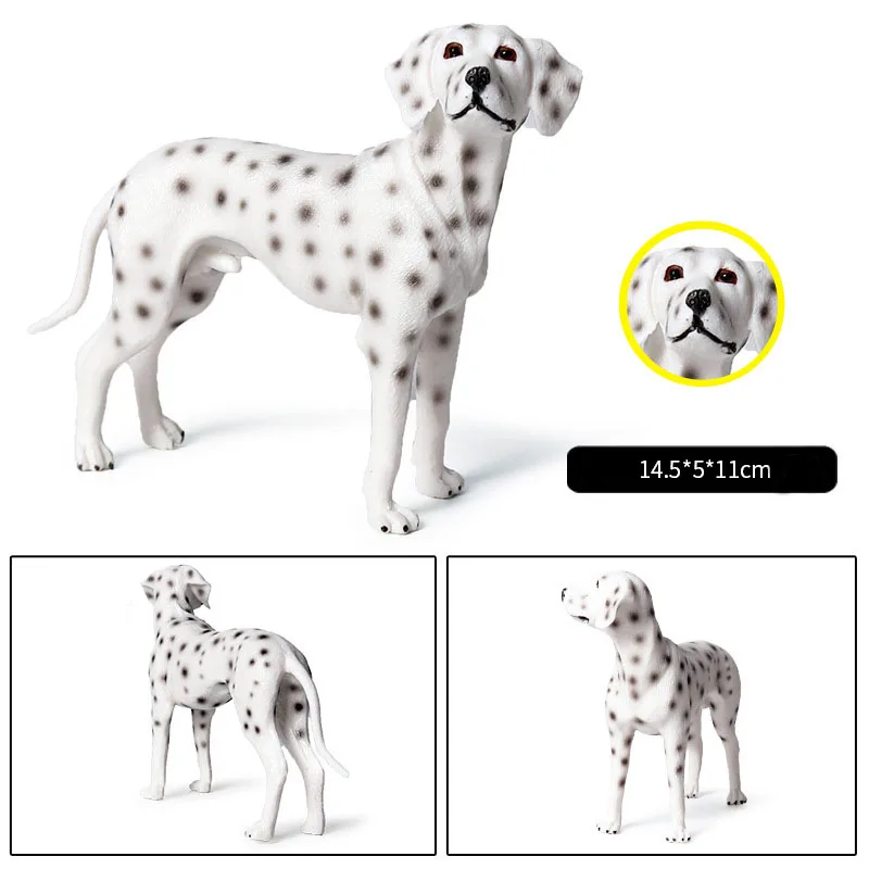 

Simulation Dalmatian Plush Dog Static Solid Plastic Toys For Baby Girls Kids Lover Children Best Christmas/Birthday Gift