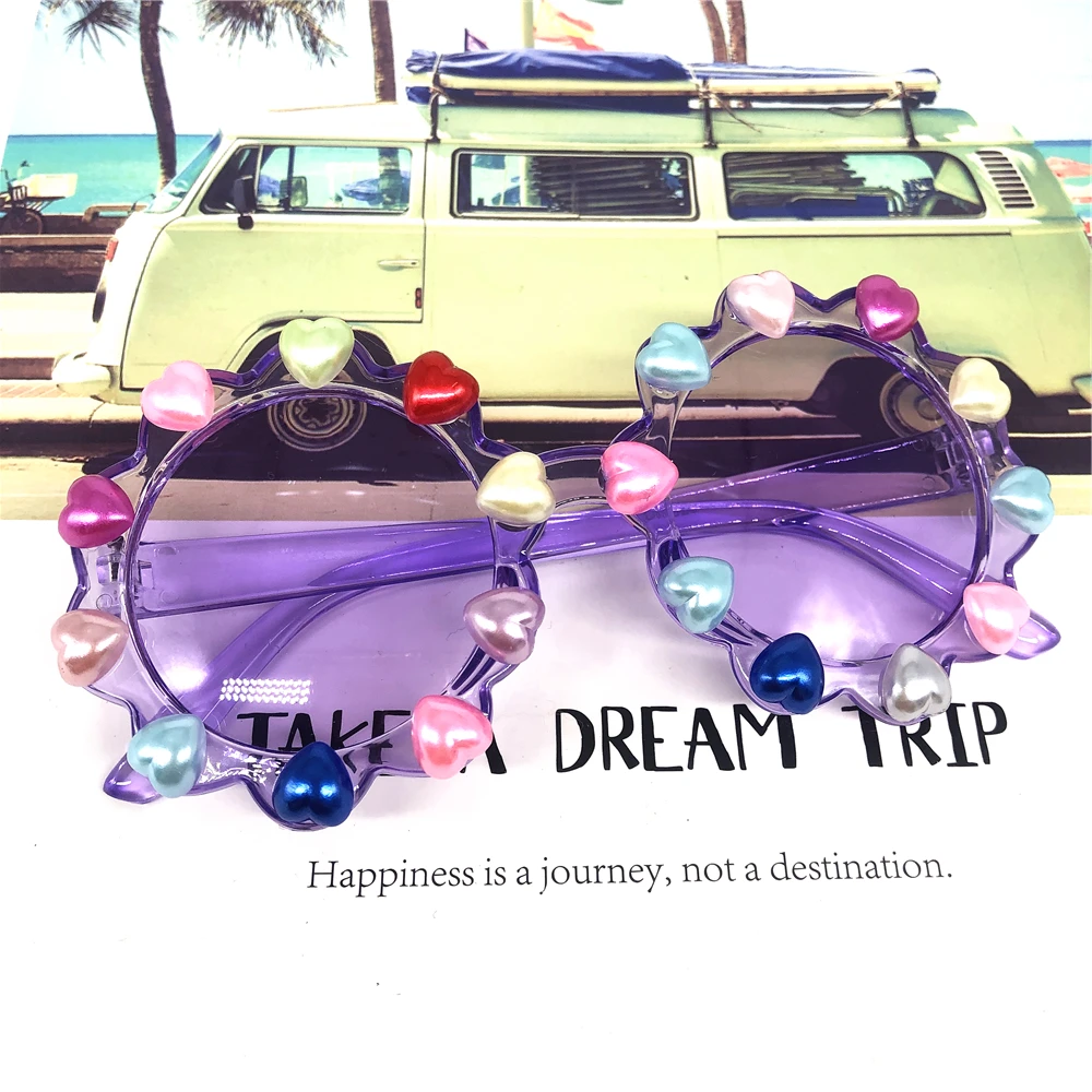 ZAOLIHU желтые линзы солнечные очки младенца Радужная жемчужина детей с принтом