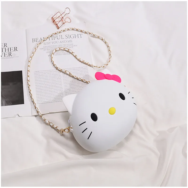 Мультфильм цепочка для кота сумки девочек в виде милого героя аниме кошка сумка