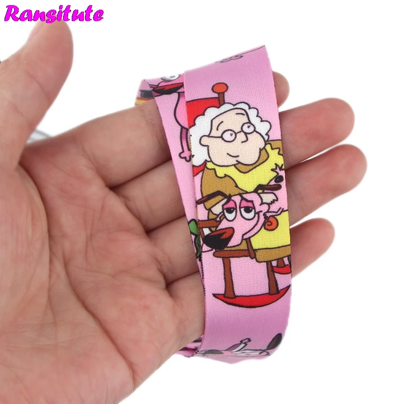 Ransitute Cartoon Dog Lanyard/mobile Phone Rope/neckband Accessories Mobile Phone ID Badge Holder DIY Jewelry Gift R546