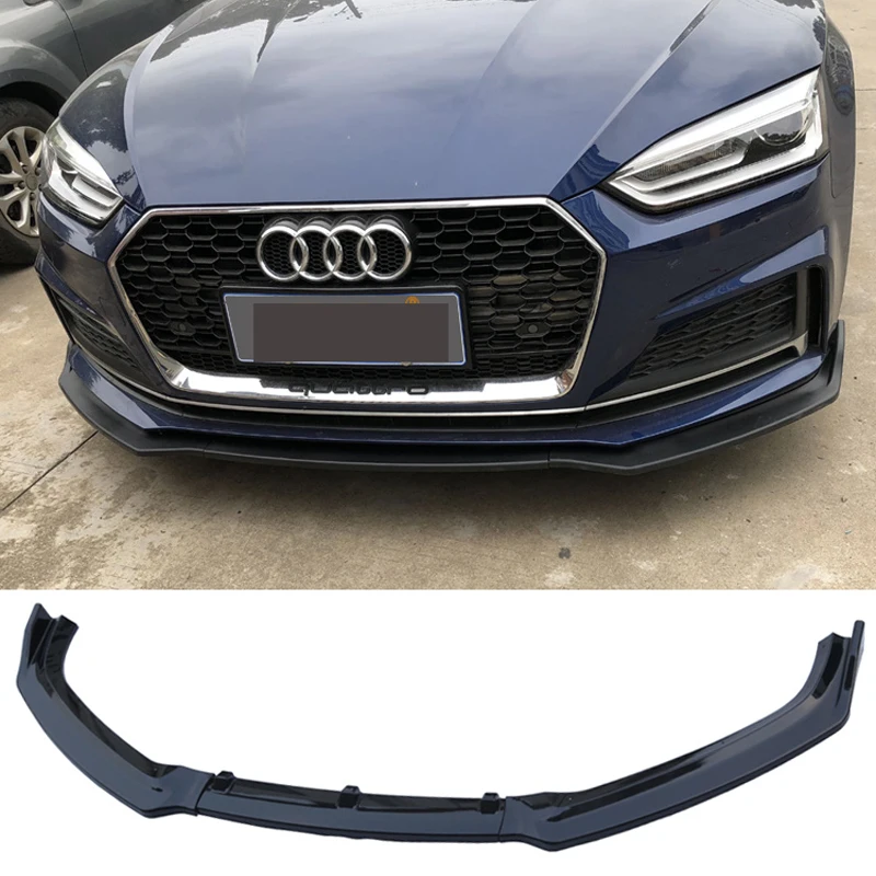 

Car front bumper 3-section carbon fiber pattern ABS material for Audi A5 B9 2017-2019 car exterior parts
