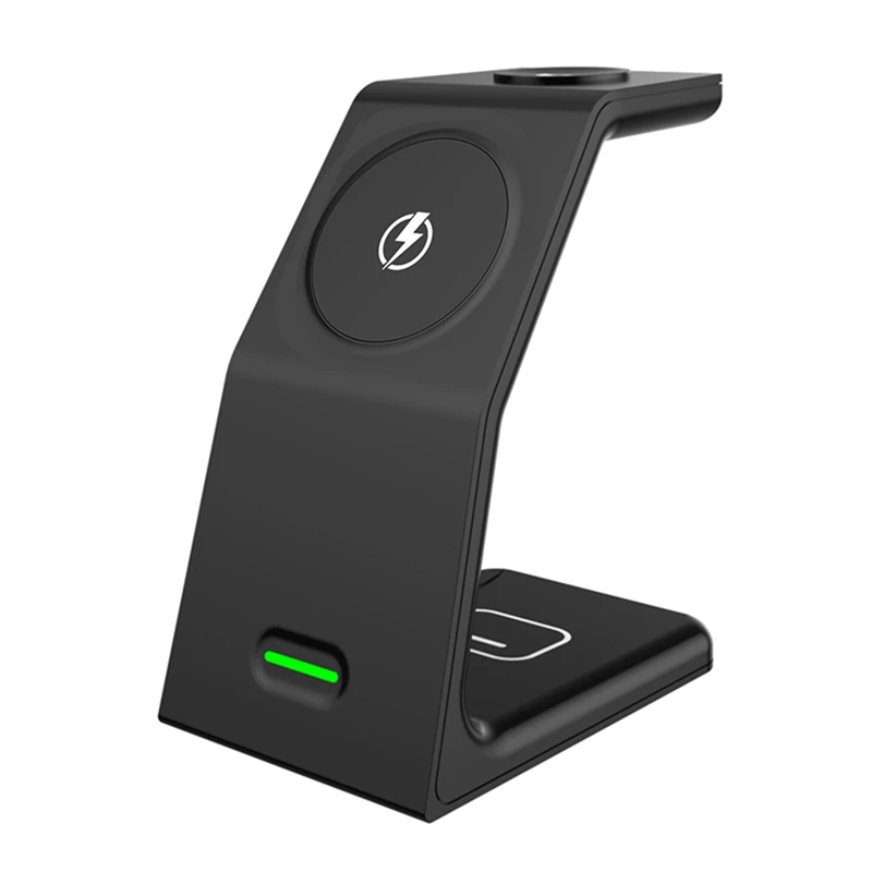 

15W Magnetic Wireless Charger Stand 3 in 1 for IPhone 12 Pro Max Qi Fast Charging Induction for Apple Watch 6 SE