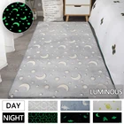 Светящийся плюшевый ковер для гостиной, толстые пушистый напольный ковры для кровати, Декор для дома, дивана, бархатный коврик