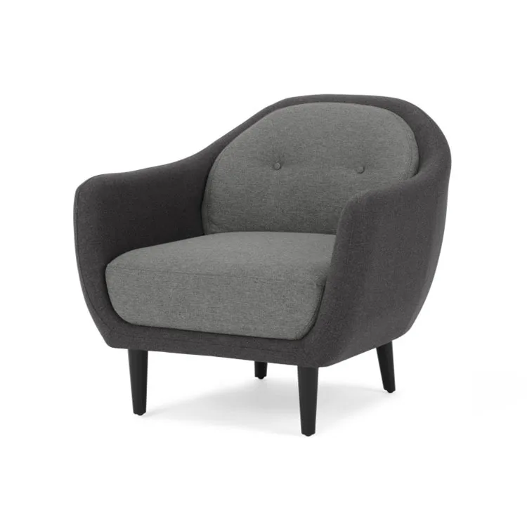 

Industrial price European style wooden velvet sofa chair leisure soft stool with backrest for living room lobby villa
