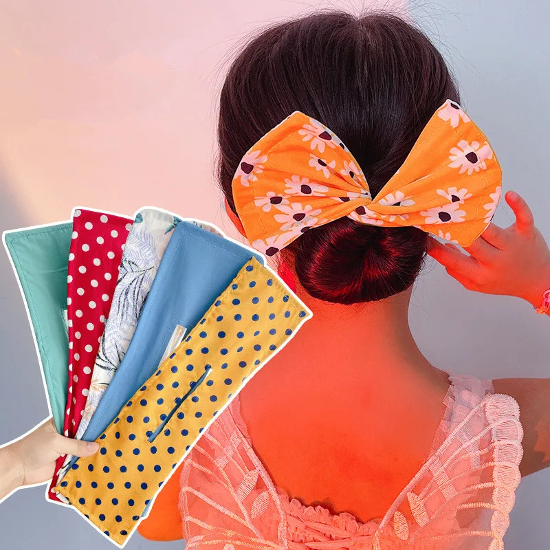 

Lazy people simple magic twisting, clip bow balls head twist twist machine printing artifacts headdress female children