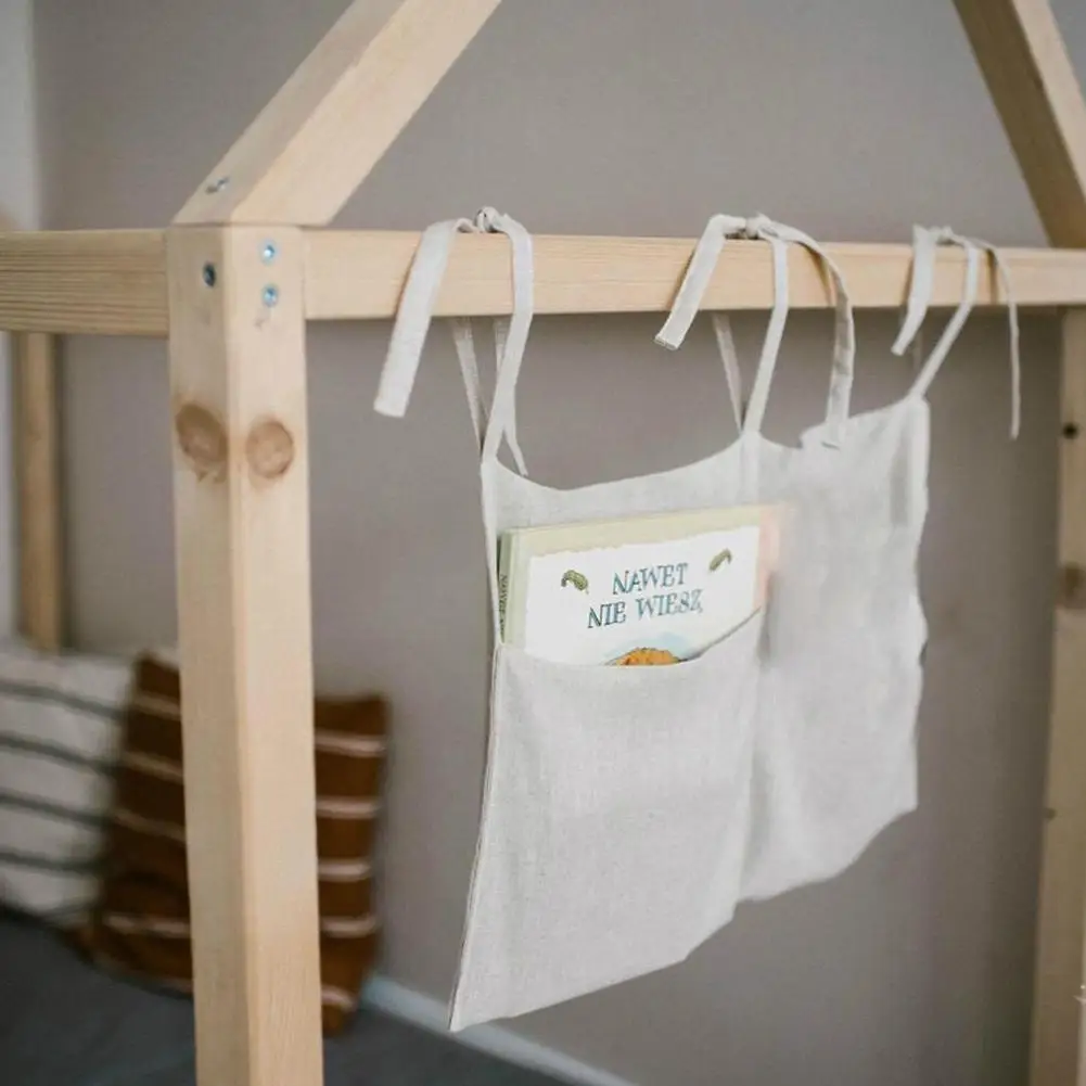 

Baby Crib Organizer Bed Hanging Storage Bag For Baby Multi-Purpose Hanging Diaper Baby Toys Tissue Essentials Bed Organizer F3H3
