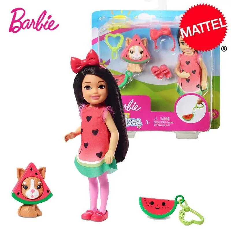 

Mattel Barbie Series Cross Dressing Little Kelly and Her Pet Friend Suit Girls' Birthday Gifts Children's Toys