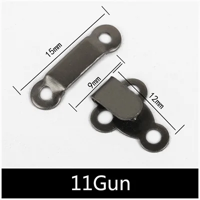 11Gun Meetee 30/50 комплектов Медь металлический крючок для брюк шуба невидимая кнопка крючок для юбки на брюки Регулируемая застежка аксессуары для шитья CN047 - Цвет: 11Gun