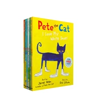 6 booksset i can read pete the cat kids classic story books children early educaction english short stories reading book