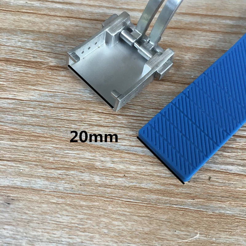 Top Quality 316L 20mm Brushed Silver Black Stainess Steel Buckle For Breitling Rubber Nylon Watchband Clasp lock