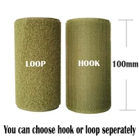 10cm width olive no adhesive hook loop fastener tape sewing accessories tape sticker strap couture strip clothing