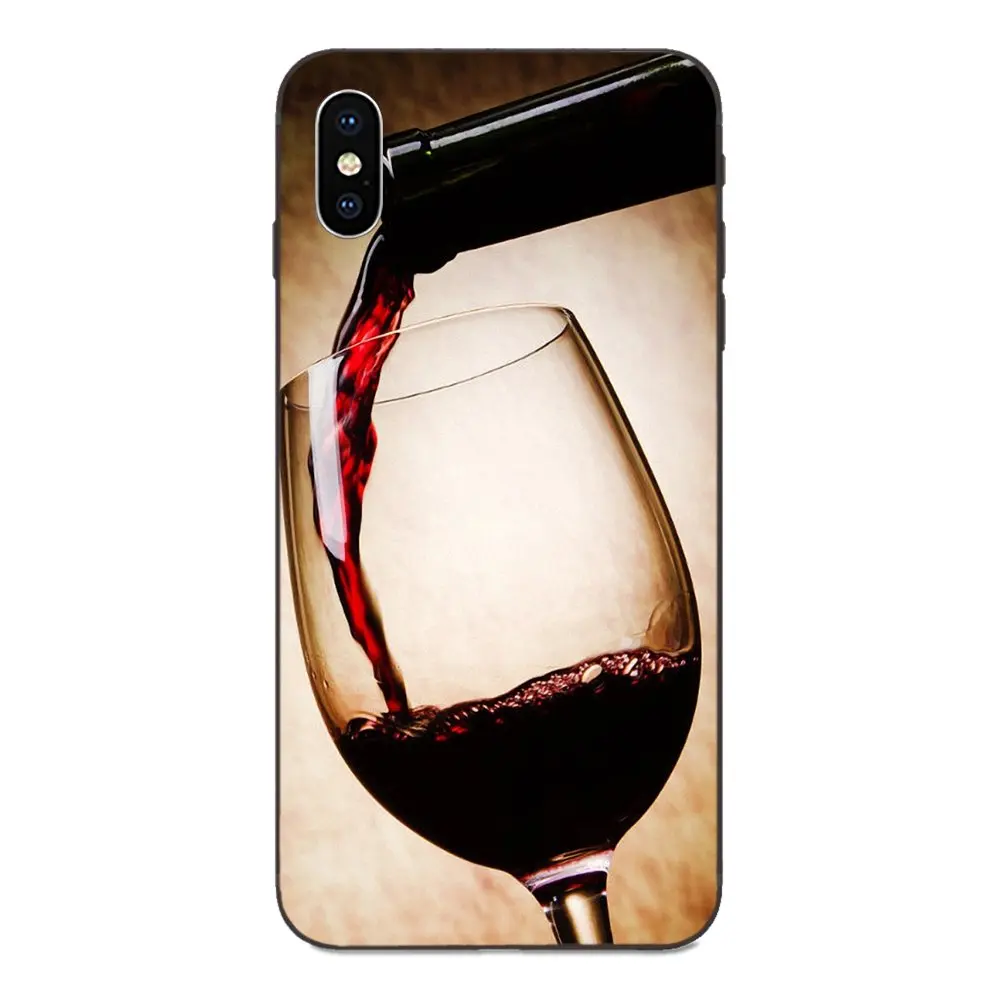 Soft Phone Capa Red Wine &amp Glasses For Huawei Mate 9 10 20 P8 P9 P10 P20 P30 Lite Mini Play Pro P smart Plus Z 2017 2019 | Мобильные
