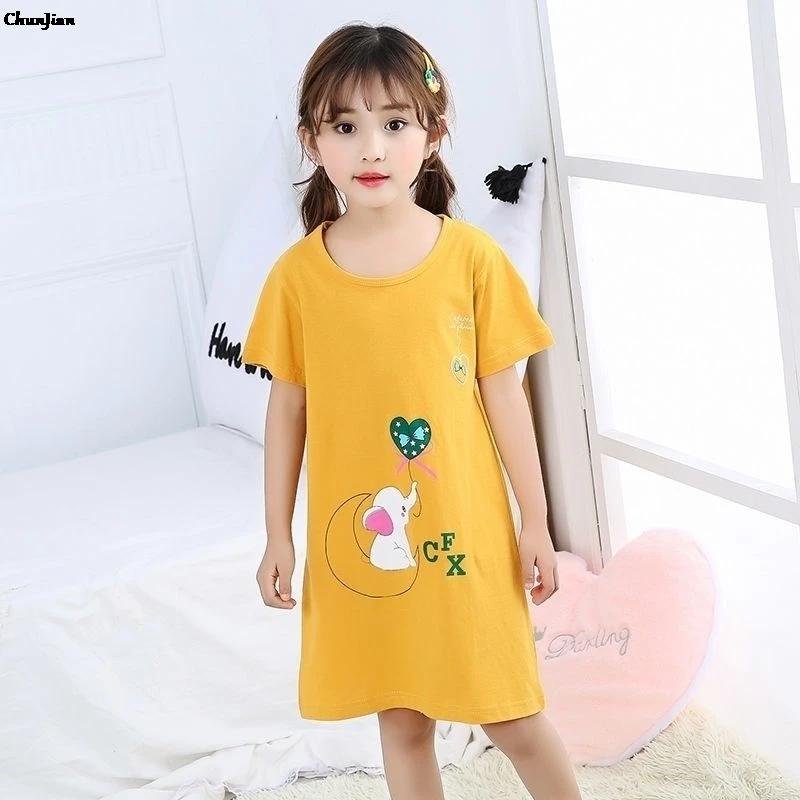 Ночная сорочка для девочек-подростков Пижама детей 2 4 6 8 10 12 14 лет ночная одежда |