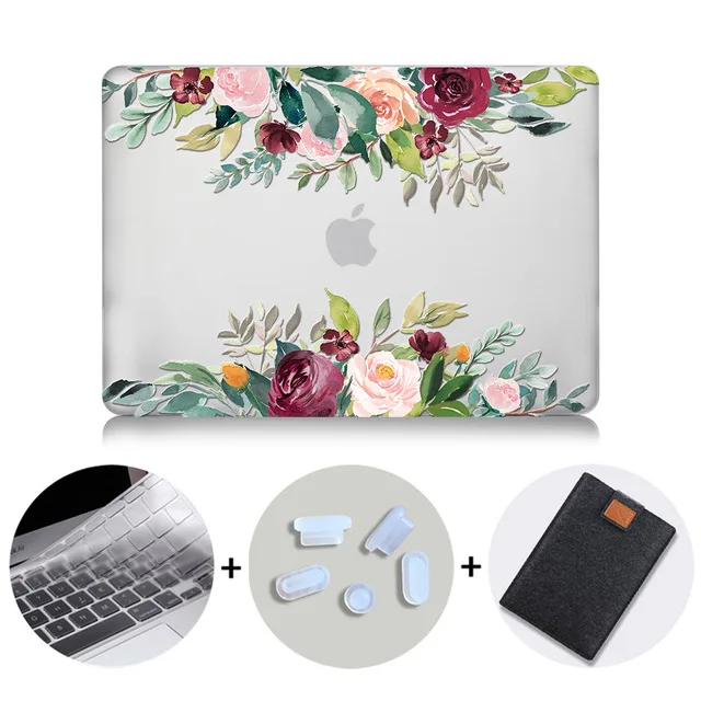 MB08 МТТ Акварель Цветы Crystal Case для Macbook Air 13 дюймов retina A1932 для apple macbook pro 13 15 Touch Bar A1989 A1990 - Цвет: MB08