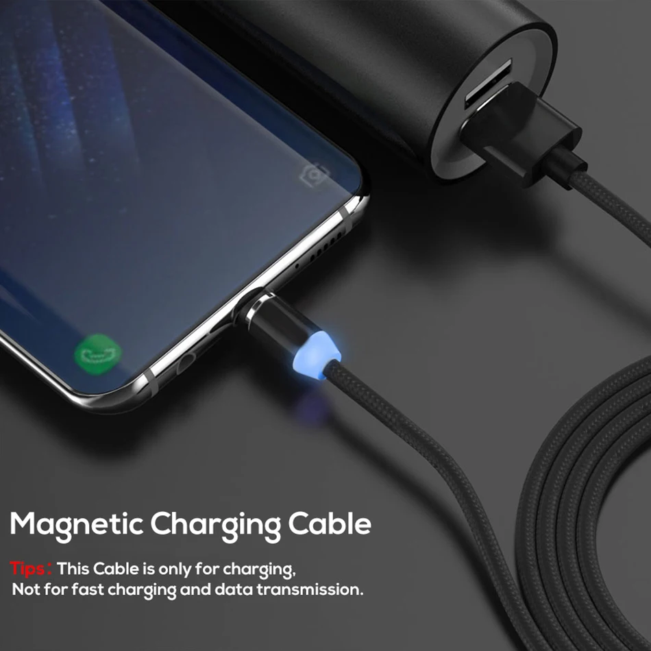 Магнитный светящийся зарядный кабель Type-C для Samsung S20 A71 A50 USB 3 0 быстрая зарядка Honor