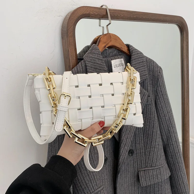 

Сумка-мессенджер OLUOLIN женская, плетеная Сумочка через плечо, Роскошный дизайнерский тоут