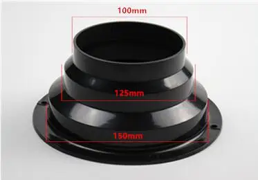 100mm 100-200 мм ABS круглое седло фланца трубы алюминиевая труба воздушный вентиляционный шланг коннектор выхлопной трубы система свежего воздуха вентиляционное оборудование - Цвет: 100mm