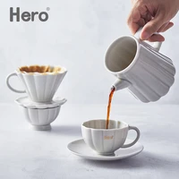 coffee cup reusable high quality porcelain coffees cups ceramic coffee cup simple european style cappuccino flower cups latte