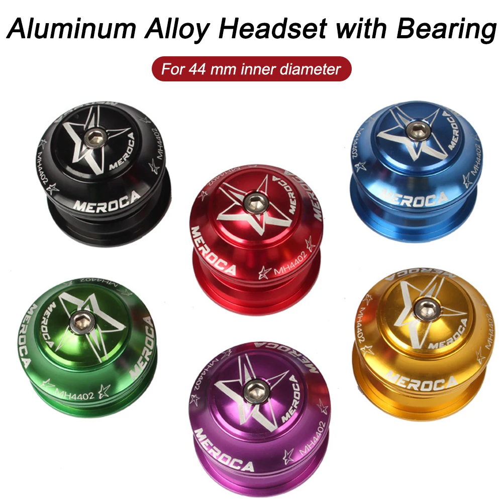 

Bike Headset 44mm Aluminum Alloy Threadless Bearing Headset For 28.6mm Straight Tube Front Fork