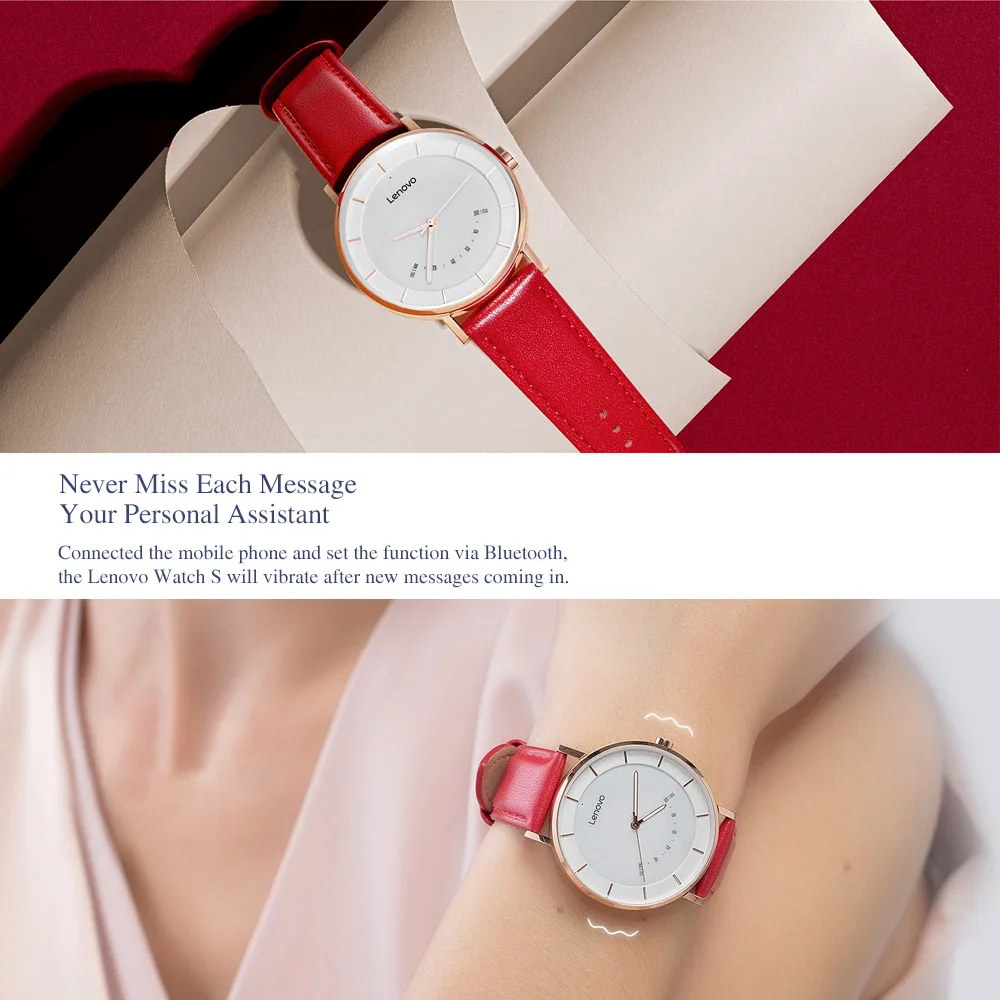 Lenovo Watch S смарт часы 5ATM водонепроницаемый фитнес-трекер умный Шагомер напоминание о сообщении монитор сна Вибрационный будильник