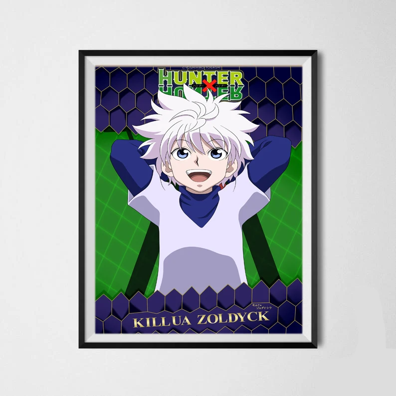 Kurapika Ging Gon Freecss Killua Японский Аниме Охотник X художественный Декор стены 8x10 дюймов