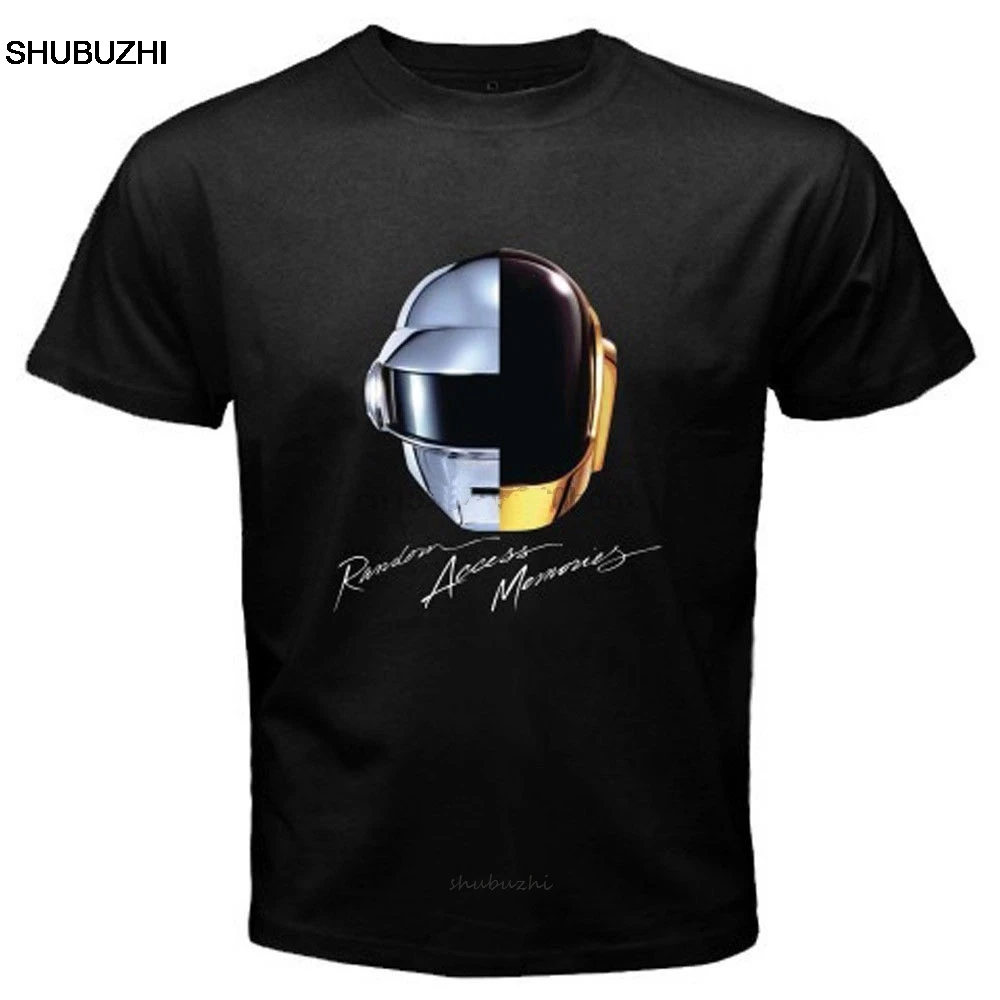 Новинка Мужская черная футболка Daft в стиле панк с изображением случайного