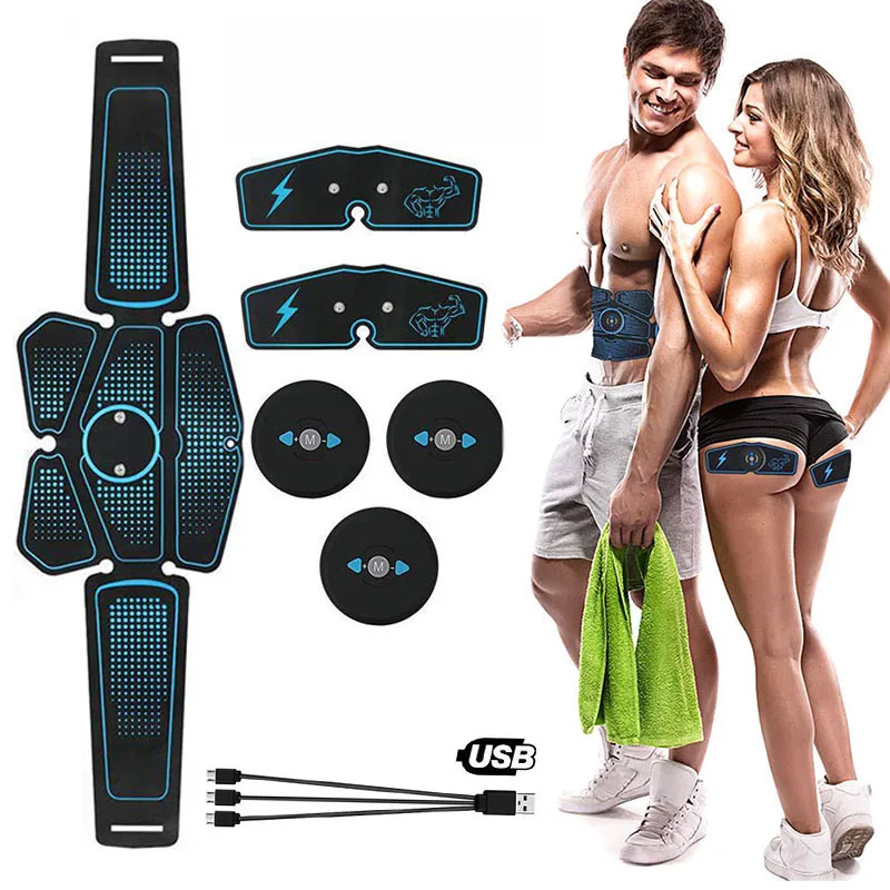 

Стимулятор мышц, массажер для похудения, тренажер для брюшного пресса, вибрирующий пояс, электростимуляция, домашнее оборудование для спор...