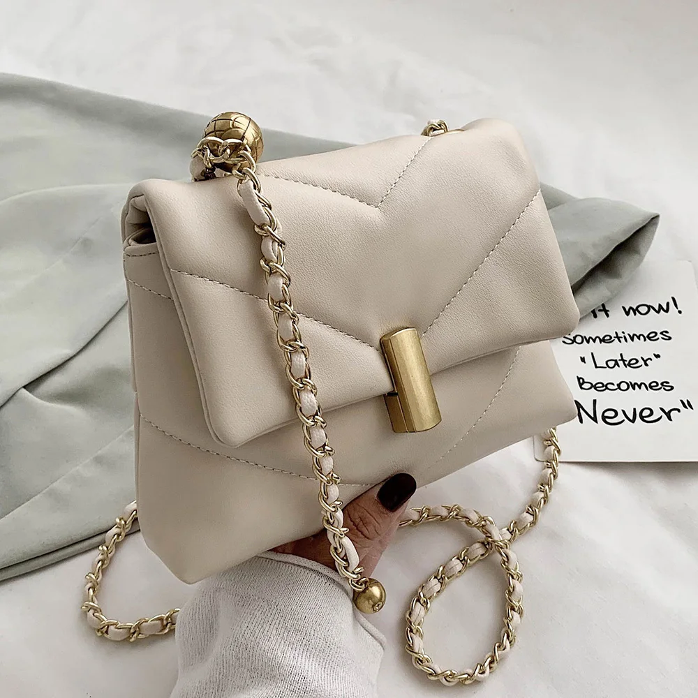 

Cute Chain Small PU Leather Crossbody Bags for Women 2020 Trending Shoulder Handbags Women's Branded Fashion Trend Hand Bag