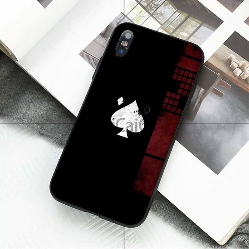 Чехол Ruicaica Poker Spades A joker K. Красочные аксессуары для телефонов Apple iPhone 8 7 6 6S Plus X XS MAX 5