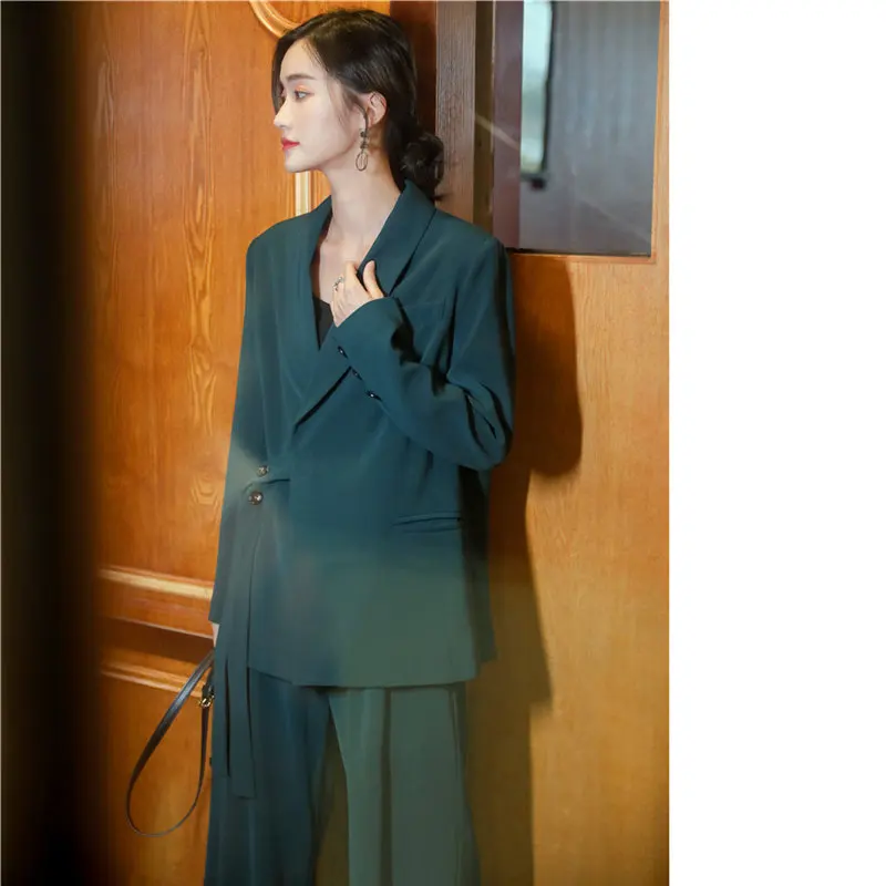 HziriP Элегантный женский 2020 тонкий однотонный OL Тонкий Повседневный блейзер +