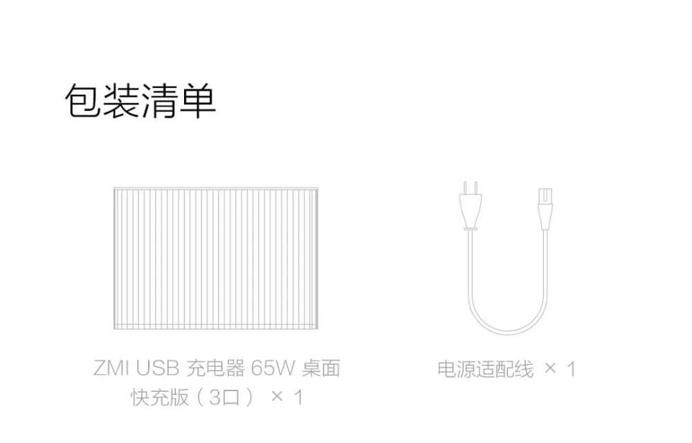 Оригинальное настольное зарядное устройство Xiaomi ZMI 65 Вт 3 порта PD3.0 USB 2C1A для Android iOS переключатель PD 3,0 QC умный выход Макс Solo c1-65w