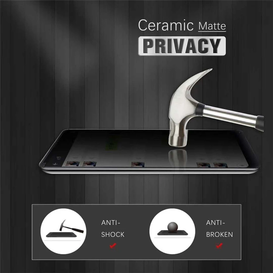 

Matte HD Privacy Soft Ceramic Film for Redmi Note 10 9 Pro 9S 9A 9C 8 7 Anti-spy Screen Protectors for Xiaomi Mi Poco F3 X3 NFC