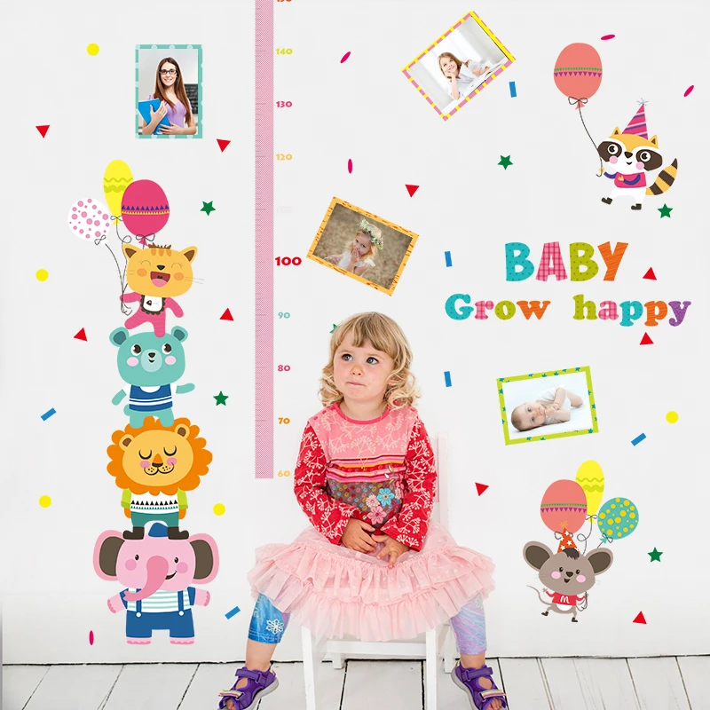 Чистые наклейки на стену в виде слона для детской комнаты с мультяшным Животные