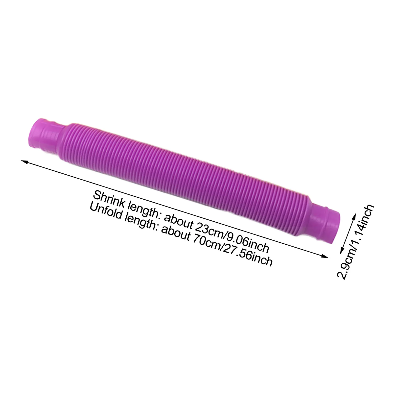 

5PCS Fidget Pop Tube Toys Pipe Sensory Toys For Stress And Anxiety Relief Cool Bendable Multi-Color Stimming Toys For Kids