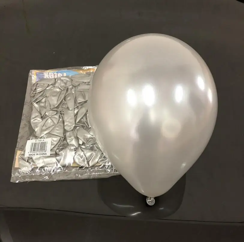silver 20 шт 50 шт./лот 10 Дюймов 1,5 г розовый жемчуг латексные шары цвета свадебные украшения воздушный шар с надписью "Happy Birthday" Вечерние шары - Цвет: silver