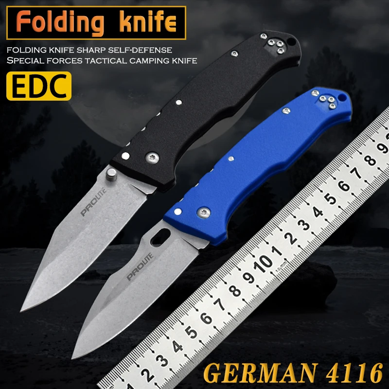 

New Cold Steel Folding Knife High Hardness Special Forces Outdoor Camping Hunting Tactics Self-Defense Sharp Practical Edc