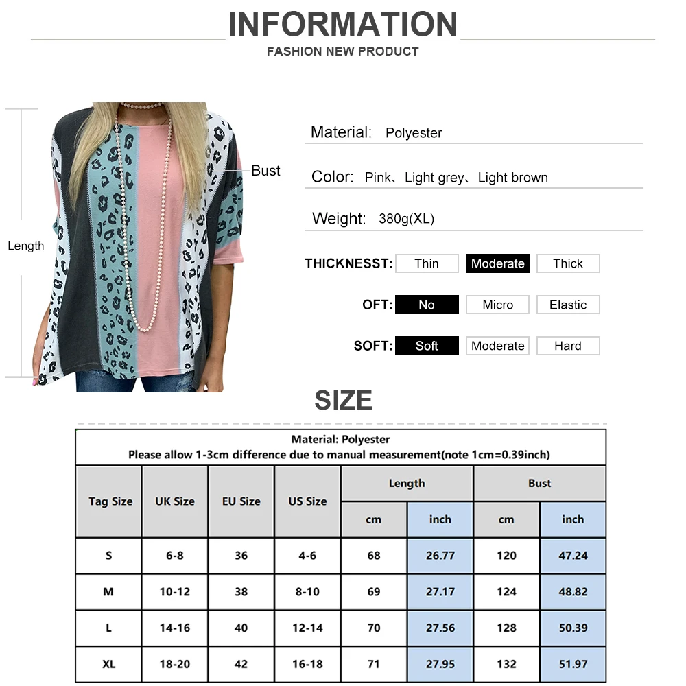 

Leopard Women's Patchwork T-shirts Casual Summer Fashion Short Sleeved Round Neck Tee Tops Ladies Basic Style Street Tees D30