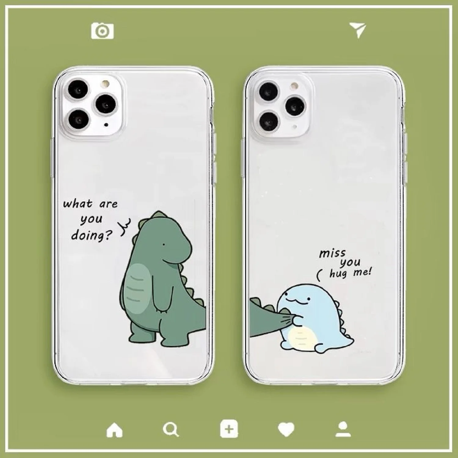 

Cartoon Mobile Phone Case is Suitable For Apple 12 11Pro Mxa Mobile Phone Shell X XS XR Silicone Soft shell 6 7 Protective Cover
