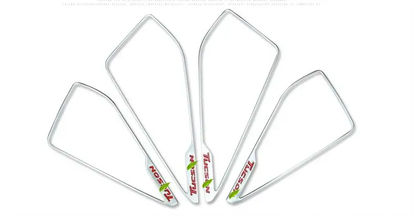 For Hyundai Tucson 2015 2016 2017 Stainless steel Door Body Molding Streamer Cover Trim Side Strip Decoration 4 PCS | Автомобили и