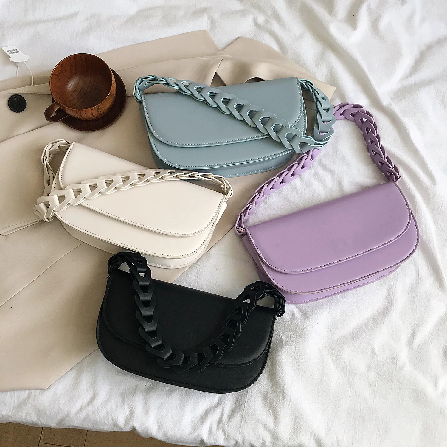 Плетеная Сумка через плечо из искусственной кожи для женщин 2020 элегантные