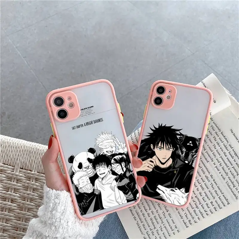 

Jujutsu Kaisen anime Phone Case matte transparent For iphone 7 8 11 12 13 plus mini x xs xr pro max cover