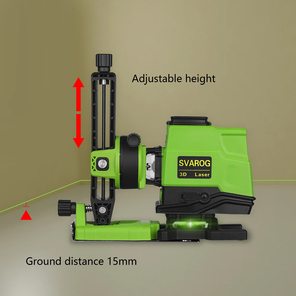 3D 12 линий литиевая батарея 360 лазерный уровень вертикальная и горизонтальная