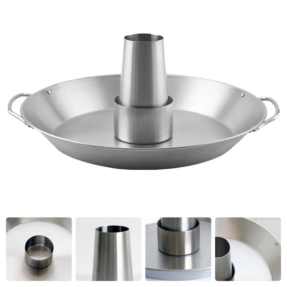 

Durable Metal Grilled Chicken Rack BBQ Rack Chicken Roasting Shelf (Silver)