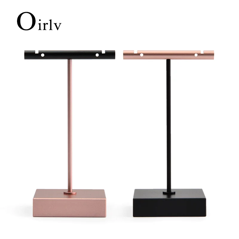 Oirlv Мода металлические серьги держатель T Форма Длинные висячие Дисплей стойки