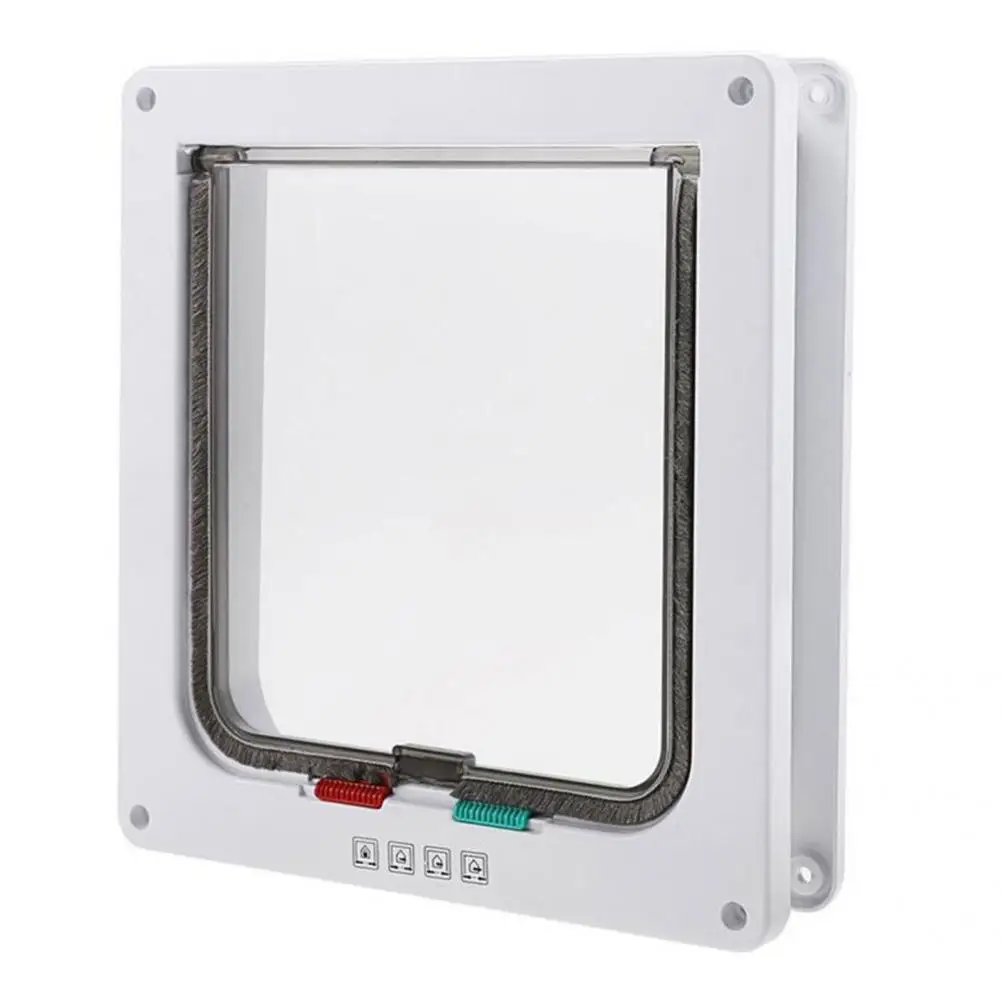 Умная белая дверь для домашних животных удобная с клапаном безопасная | Дом и сад