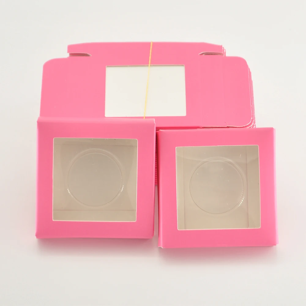 

Wholesale False Eyelash Packaging Rose Red Paper Box Lash Boxe Packaging Custom Logo Faux Mink Eyelashes Bulk Case Supplies