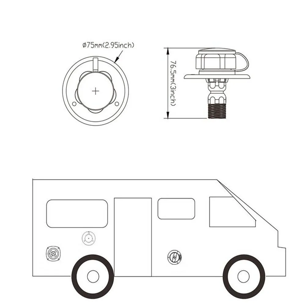 

RV Caravan Accessories White Gravity Fresh Water Fill Hatch Inlet RV Trailer Filter Lockable For RV Boat Camper Trailer