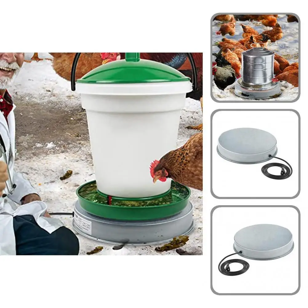 

Прочный полезный водонагреватель для птицы с европейской и американской вилкой, антифриз, металлический водонагреватель для цыплят, 30 град...