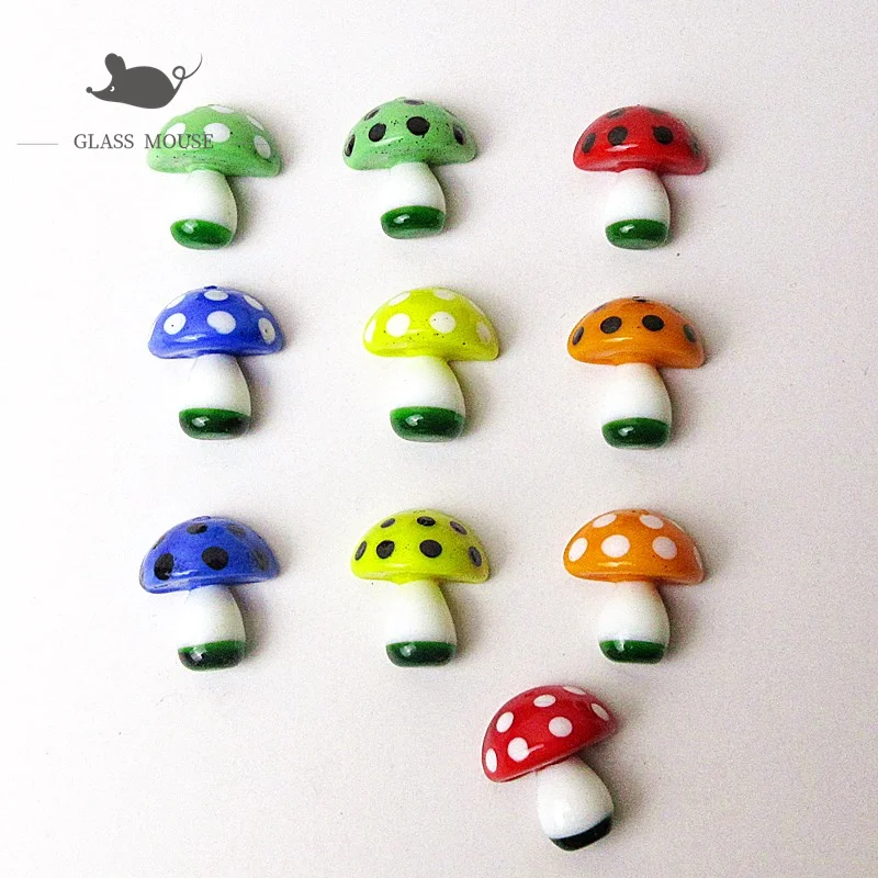 

10 шт. декоративная фигурка мини плоское основание Гасс гриб Пасхальный Стиль Домашний Сказочный Сад Микро Ландшафт Декор стеклянный swamm орн...